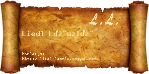 Liedl László névjegykártya